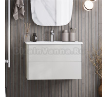 Тумба под раковину без столешницы AQUATON Сохо 75 cлэйт, галька серая