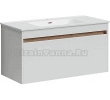 Тумба под раковину без столешницы Sancos Smart 99 см белый глянец