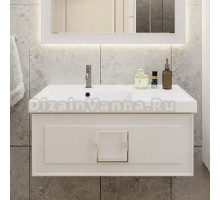 Тумба под раковину без столешницы La Fenice Cubo 90 белая