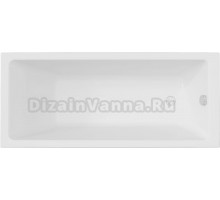 Акриловая ванна DIWO Казань без опоры 160x70 см, пристенная, белая