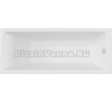 Акриловая ванна DIWO Казань без опоры 170x70 см, пристенная, белая