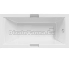 Акриловая ванна DIWO Дмитров без опоры 150x75 см, пристенная, белая, с ручками