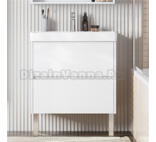 Тумба под раковину без столешницы AQUATON Сканди 70 белый глянец, белый матовый