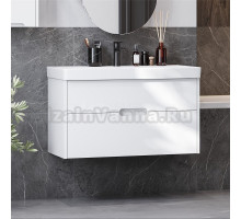 Тумба под раковину без столешницы AQUATON Оливия 90 белая матовая