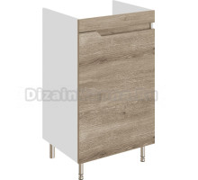 Тумба под раковину без столешницы DIWO Воронеж 50 напольная, ореховый дубослив