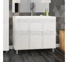 Тумба под раковину без столешницы Домино 3D 100 напольная