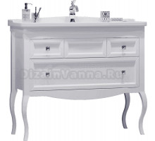 Тумба под раковину без столешницы Opadiris Валери 105 белая
