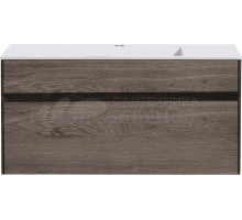 Тумба под раковину без столешницы Vincea Chiara 100, подвесная, темный дуб