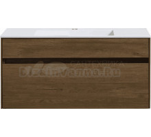 Тумба под раковину без столешницы Vincea Chiara 100, подвесная, дуб табак