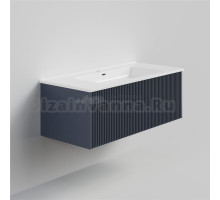 Тумба под раковину без столешницы La Fenice Terra 100 синяя