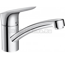 Комплект Смеситель Hansgrohe Logis 71830000 + Фартук черный