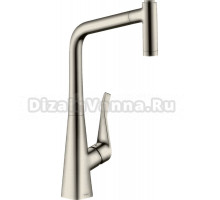 Комплект Смеситель Hansgrohe Metris M71 14780800 сталь + Фартук черный