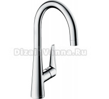 Комплект Смеситель Hansgrohe Talis M51 72812000 хром + Фартук черный