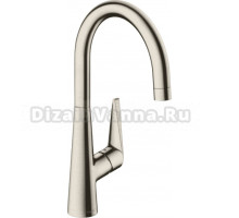 Комплект Смеситель Hansgrohe Talis M51 72816800 сталь + Фартук черный