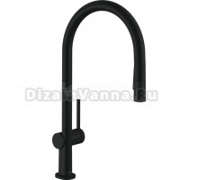 Комплект Смеситель Hansgrohe Talis M54 72800670 матовый черный + Фартук черный