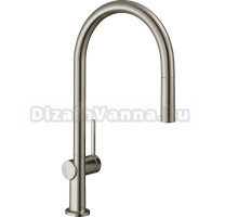 Комплект Смеситель Hansgrohe Talis M54 72802800 сталь + Фартук черный