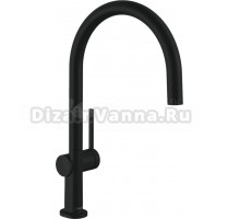 Комплект Смеситель Hansgrohe Talis M54 72804670 матовый черный + Фартук черный