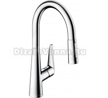 Комплект Смеситель Hansgrohe Talis S 72813000 + Фартук черный