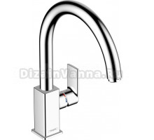 Комплект Смеситель Hansgrohe Vernis Shape M35 71871000 хром + Фартук черный