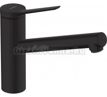Комплект Смеситель Hansgrohe Zesis M33 74802670 черный матовый + Фартук черный