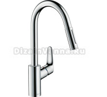 Комплект Смеситель Hansgrohe Focus 31815000 + Фартук черный