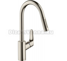 Комплект Смеситель Hansgrohe Focus 31815800 + Фартук черный