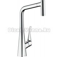 Комплект Смеситель Hansgrohe Metris 14820000 + Фартук черный