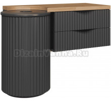 Тумба под раковину со столешницей STWORKI Lotus 107 antracite matt