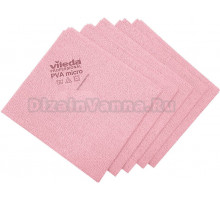 Салфетка для уборки Vileda-professional ПВАмикро 143591 красная, 5 шт.