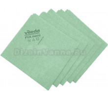 Салфетка для уборки Vileda-professional ПВАмикро 143593 зеленая, 5 шт.