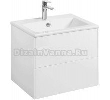 Тумба под раковину без столешницы AQUATON Сохо 60 подвесная, белая глянцевая