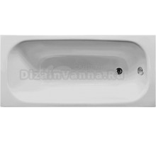 Акриловая ванна EUROLUX Lait 150x70 см, пристенная, белая, с каркасом, 150х70, с каркасом