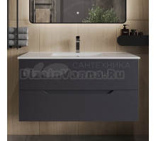 Тумба под раковину без столешницы Orange Line 100, графит матовый