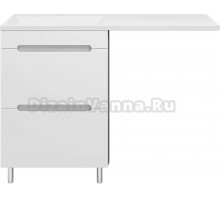 Тумба под раковину без столешницы Misty Байкал 55 под стиральную машину, белая