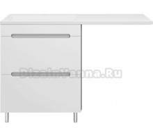 Тумба под раковину без столешницы Misty Байкал 70 под стиральную машину, белая