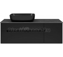 Тумба под раковину без столешницы Misty Роял 120 черная