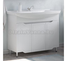 Тумба под раковину без столешницы Corozo Мирра 105 белая
