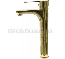 Смеситель для раковины SW Готланд высокий, глянцевое золото