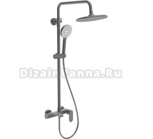 Душевая стойка STWORKI Вестфолл W1H306-Grey воронёная сталь