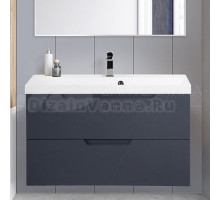 Тумба под раковину без столешницы BelBagno Vittoria 90 подвесная, grigio opaco