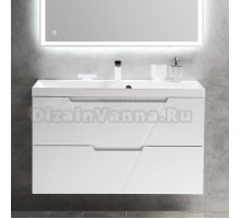 Тумба под раковину без столешницы BelBagno Vittoria 100 подвесная, bianco lucido