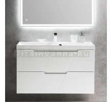 Тумба под раковину без столешницы BelBagno Vittoria 100 подвесная, bianco opaco