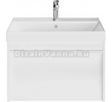 Тумба под раковину без столешницы KERAMA MARAZZI Modula 70 подвесная, белая глянцевая