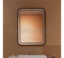 Зеркало Silver Mirrors Мальта Лофт 60х80 с подсветкой, черное
