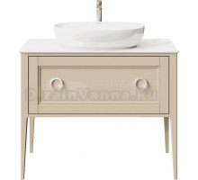 Тумба под раковину без столешницы KERAMA MARAZZI Plaza Classic Neo 100 напольная, капучино матовая