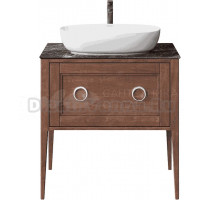 Тумба под раковину без столешницы KERAMA MARAZZI Plaza Classic Neo 80 напольная, орех, для накладной раковины