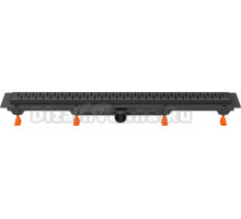 Душевой трап (лоток) MCH Chudej Medium CH650MC 65 см, матовый черный