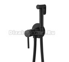 Гигиенический душ Abber Wasser Kreis AF8125B со смесителем, С ВНУТРЕННЕЙ ЧАСТЬЮ, матовый черный