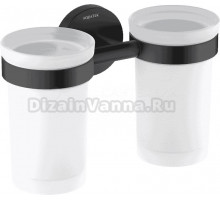 Стакан AQUATEK Европа AQ4117MB двойной, матовый черный