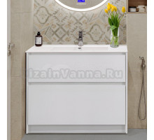 Тумба под раковину без столешницы BelBagno Kraft 100 напольная, bianco opaco